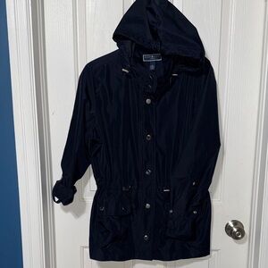 Karen Scott Navy Hooded Jacket